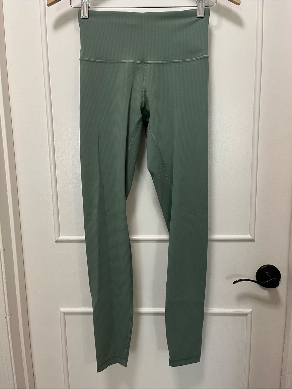 Lululemon 28” High Waist Ribbed Leggings - Sage Green